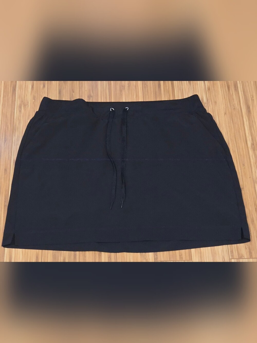 RBX Classic Black Drawstring Casual Skirt - Women